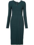 Dvf Diane Von Furstenberg V-neck Fitted Dress - Green