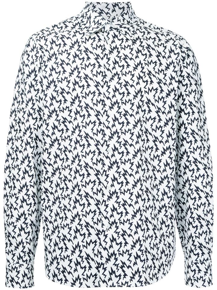 Marni - Flash Print Shirt - Men - Cotton - 50, White, Cotton