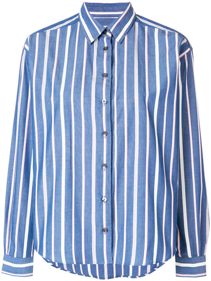 Closed Striped Denim Shirt - Blue