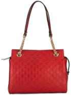 Gucci - Gg Signature Tote Bag - Women - Leather - One Size, Red, Leather