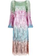 Rixo Coco Sequin Midi Dress - Multicolour