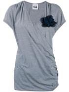 Twin-set Jersey Wrap T-shirt, Women's, Size: Xl, Blue, Cotton