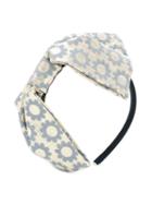 Hucklebones London - Giant Side Bow Hairband - Kids - Cotton/polyester/metallized Polyester - One Size, Grey