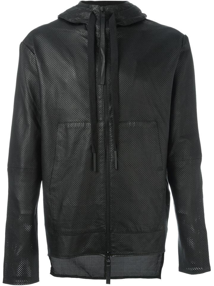 Barbara I Gongini Perforated Hooded Jacket