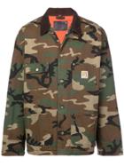 R13 Camouflage Print Jacket - Green