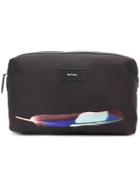 Paul Smith Feather Print Washbag - Black