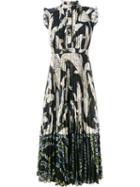 Erdem - Koi Fish Print Dress - Women - Silk/polyester - 10, Blue, Silk/polyester
