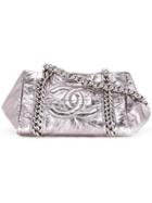 Chanel Vintage Chanel Cc Logos Chain Shoulder Bag - Metallic