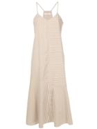 Tibi Kaia Stripe Cami Dress - Brown