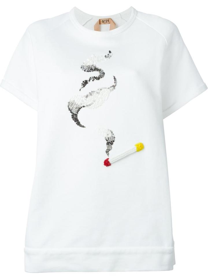 No21 Cigarette Print T-shirt