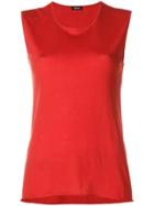 Aspesi Sleeveless Knit Top - Red