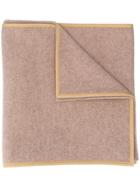 Kassl Editions Pipe-trimmed Scarf - Neutrals