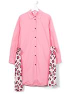 Msgm Kids Leopard Print Detail Dress, Girl's, Size: 14 Yrs, Pink/purple