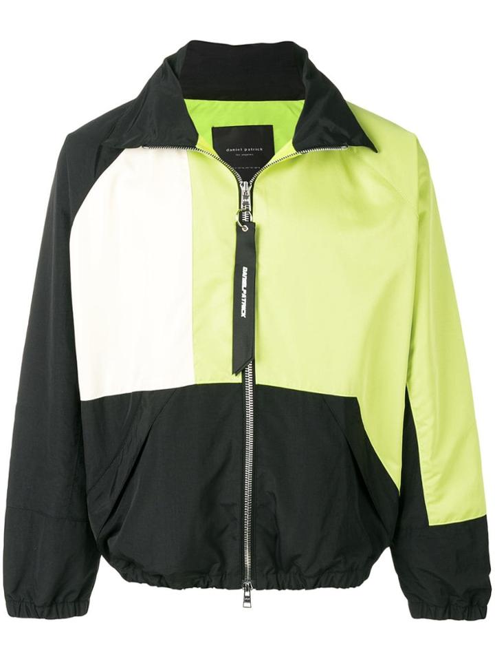 Daniel Patrick Colour Block Zip Jacket - Black