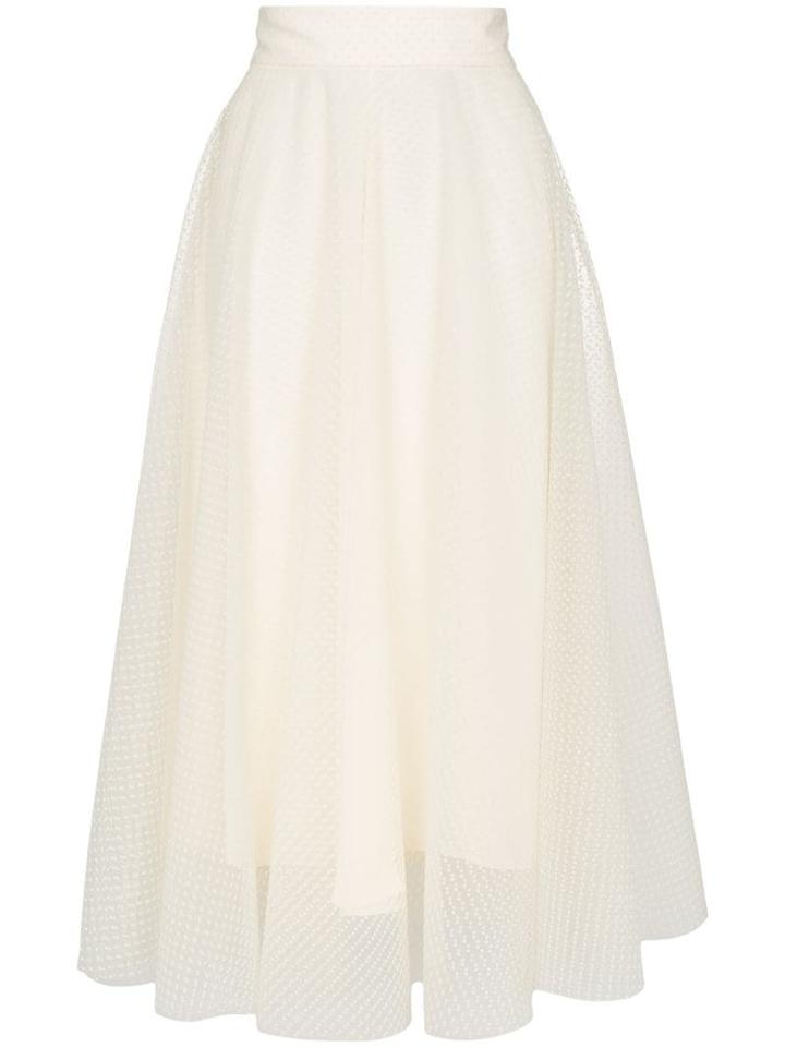 Zimmermann Layered Ballet Midi Skirt - White
