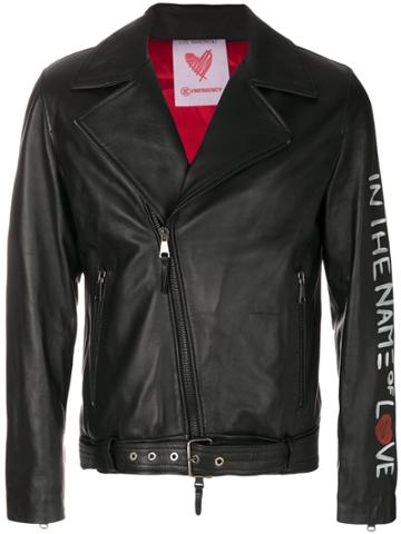 Les Bohemiens Sleeve Motif Jacket - Black