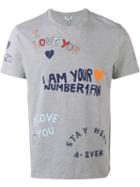 Kenzo I Love You T-shirt, Men's, Size: Large, Grey, Cotton