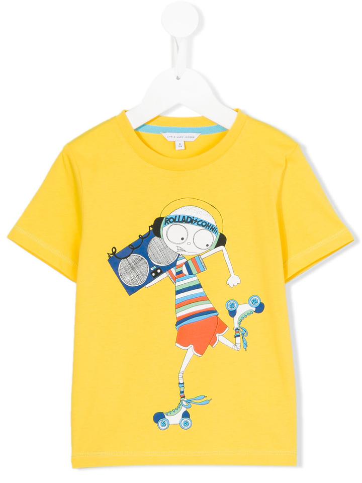 Little Marc Jacobs Skater Boy T-shirt, Size: 2 Yrs, Yellow/orange