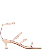 Manu Atelier Naomi 50mm Strappy Sandals - Vanilla