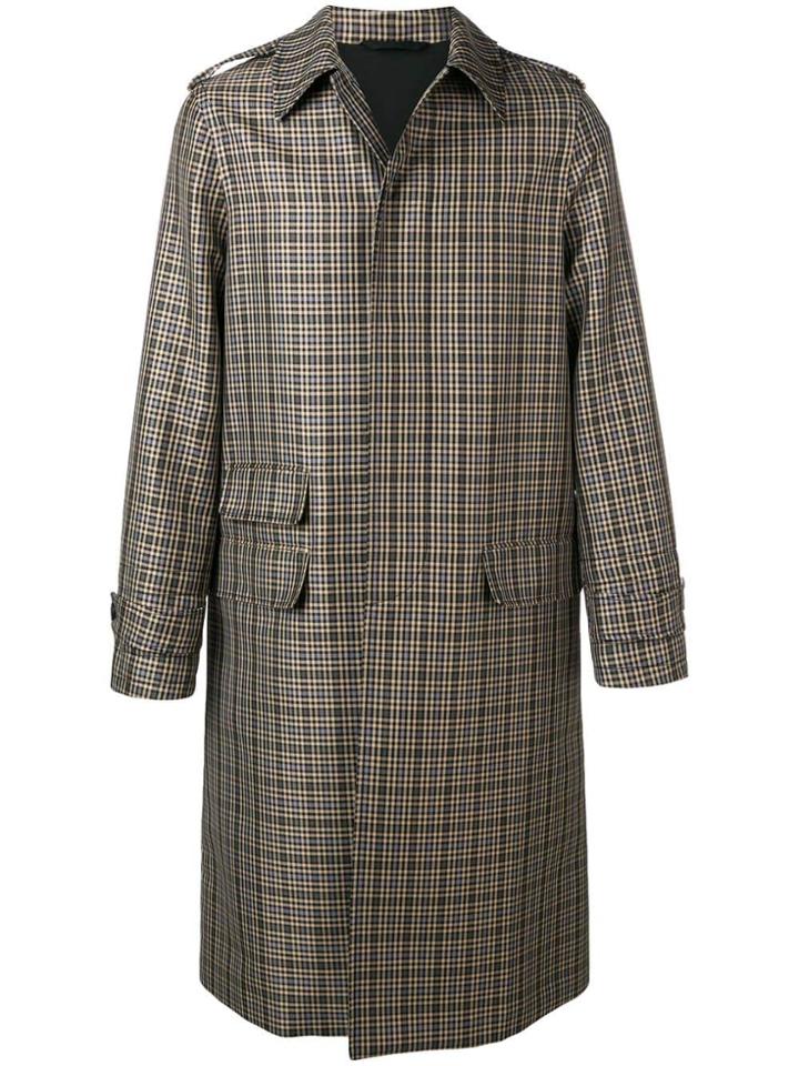 Stella Mccartney Checked Single-breasted Coat - Brown