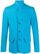 Comme Des Garçons Shirt Single-breasted Fitted Blazer - Blue
