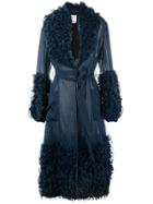 Rosie Assoulin Ruffle Trimmed Coat - Blue