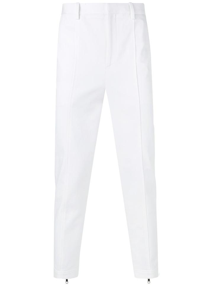 Neil Barrett - Tapered Trousers - Men - Cotton/spandex/elastane - 50, White, Cotton/spandex/elastane