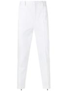 Neil Barrett - Tapered Trousers - Men - Cotton/spandex/elastane - 50, White, Cotton/spandex/elastane