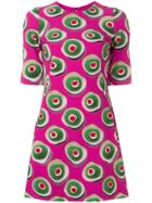 Dolce & Gabbana St. Cassate Mini Dress - Pink & Purple