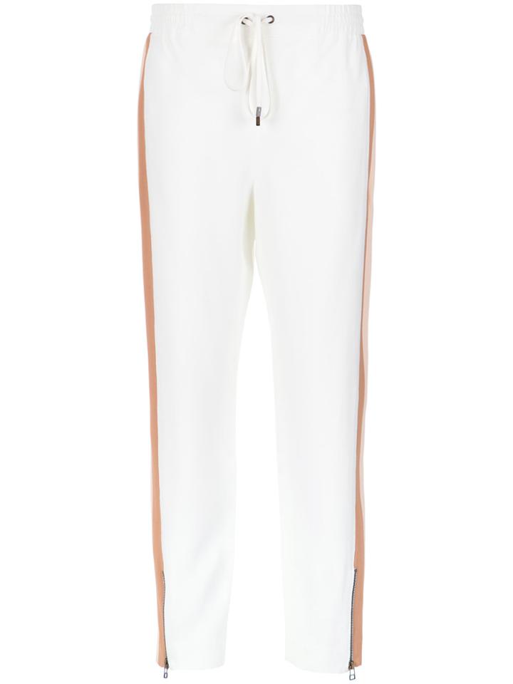 Nk Straight Panelled Trousers - Nude & Neutrals