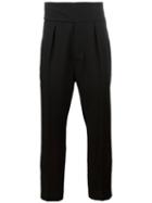 Ann Demeulemeester Tailored Drop-crotch Trousers, Men's, Size: Medium, Black, Virgin Wool/cotton
