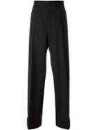 Walter Van Beirendonck Wide Leg Trousers, Men's, Size: 50, Black, Wool