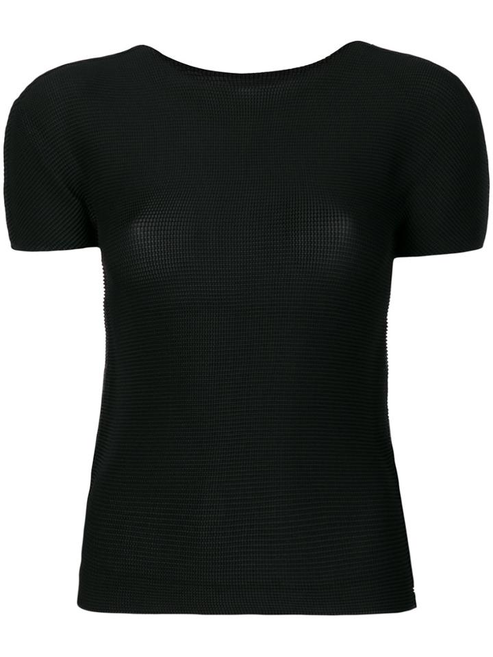 Issey Miyake Cauliflower Pleated Top - Black