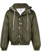 Msgm Hooded Shell Jacket - Green