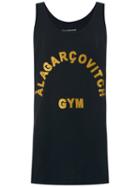 À La Garçonne - Printed Tank Top - Unisex - Cotton - Gg, Black, Cotton