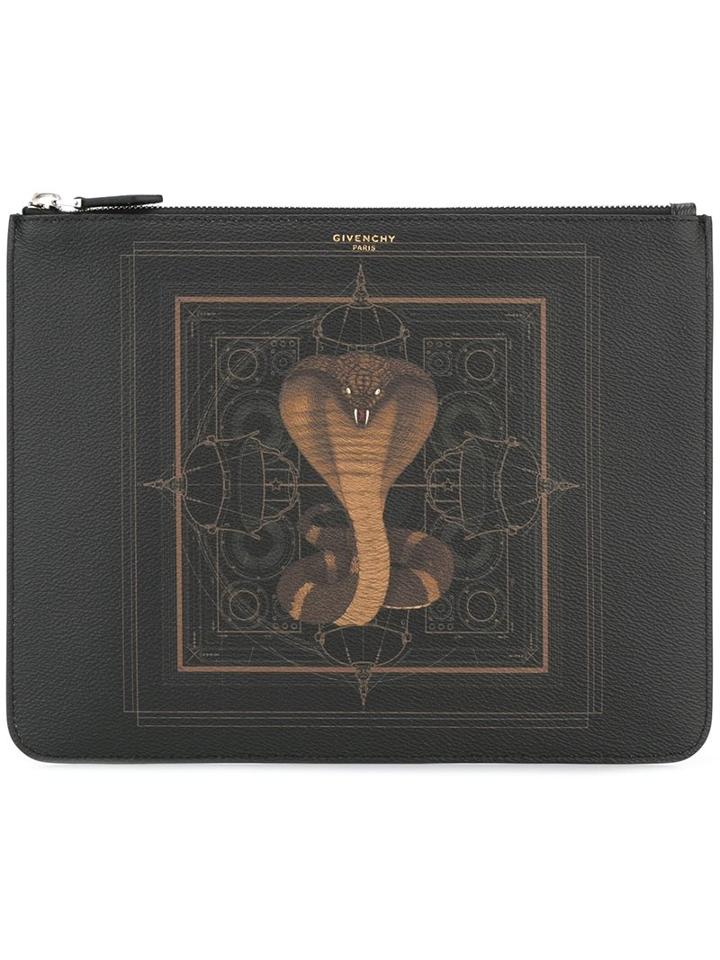 Givenchy Cobra Print Pouch