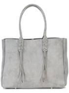 Lanvin - Shopper Tote Bag - Women - Calf Suede - One Size, Grey, Calf Suede