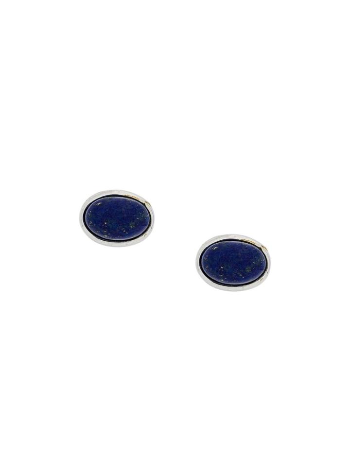 Wouters & Hendrix My Favourites Malachite Stone Stud Earrings - Silver