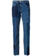 Mcq Alexander Mcqueen 'patti' Patchwork Jeans - Blue