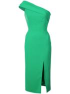 Jay Godfrey One-shoulder Slit Dress - Green