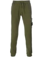 Stone Island Cargo Pocket Track Pants, Men's, Size: Large, Green, Cotton