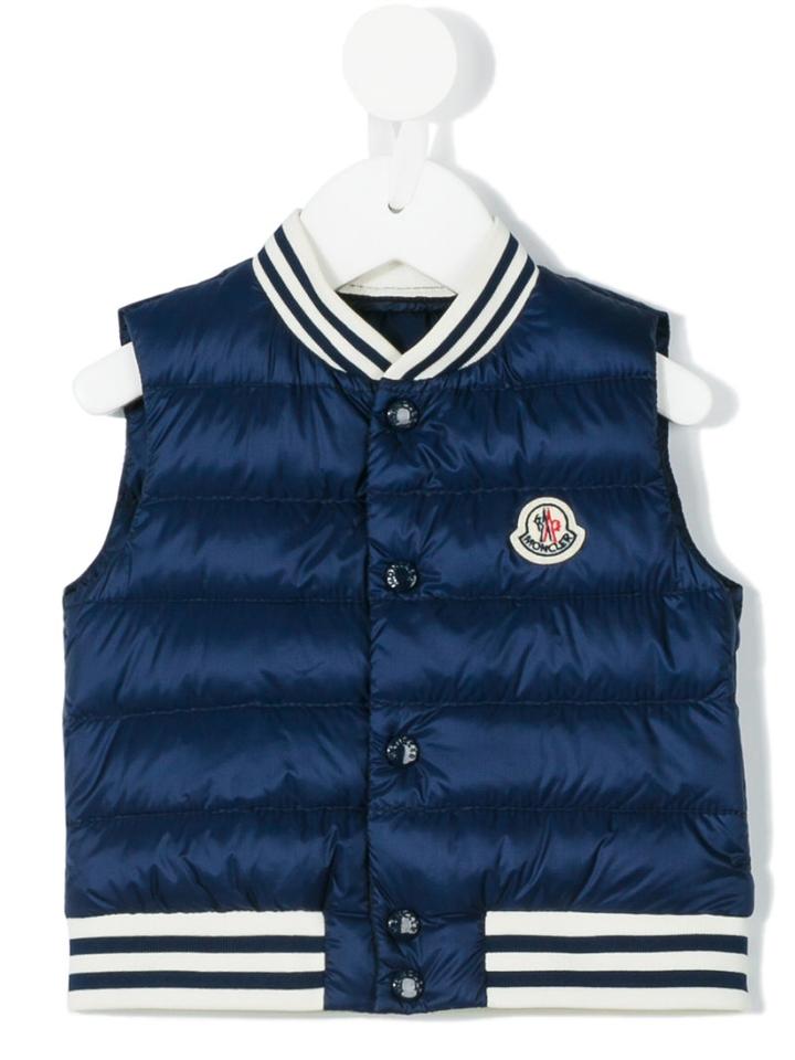 Moncler Kids - Padded Vest - Kids - Feather Down/polyamide - 12-18 Mth, Blue