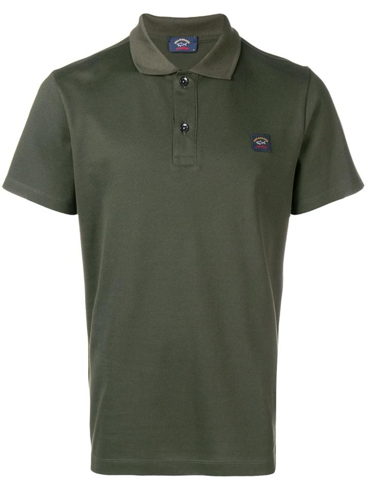 Paul & Shark Logo Patch Polo Shirt - Green
