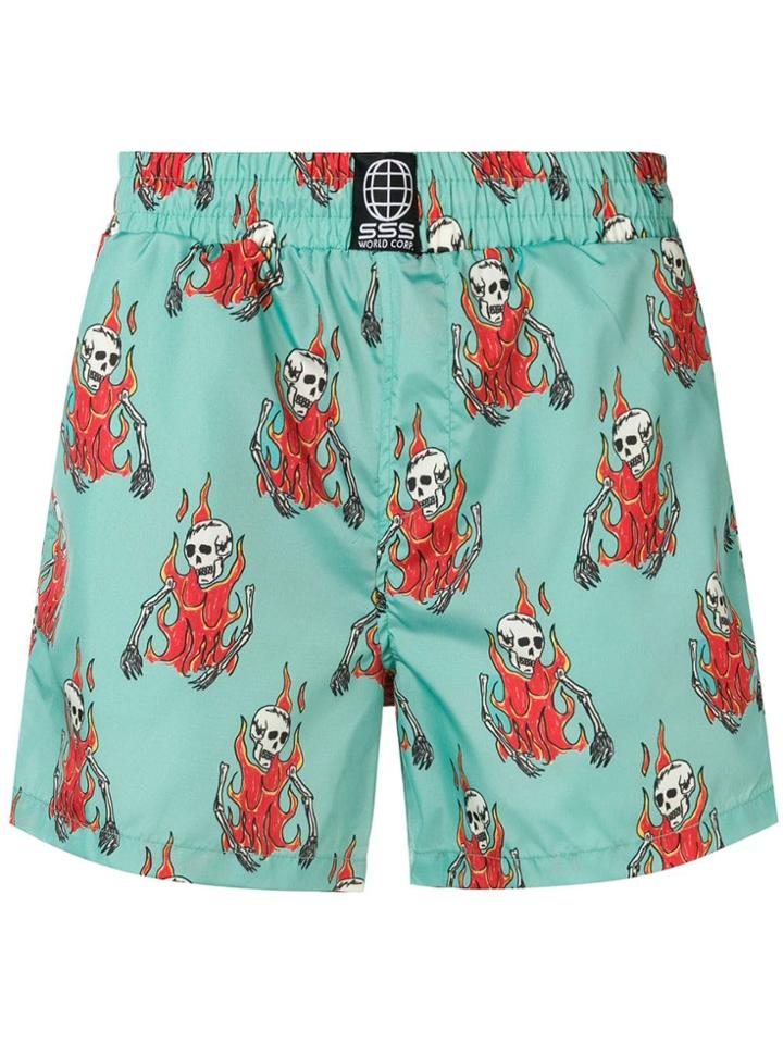 Sss World Corp Milkshake Swim Shorts - Blue