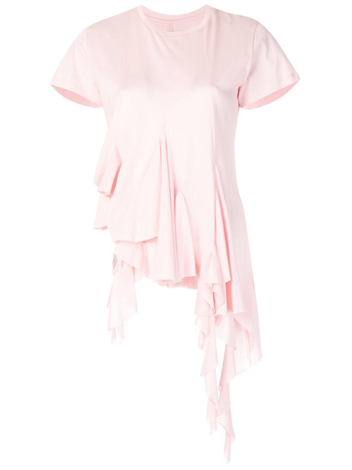 Marques'almeida Ruffled T-shirt - Pink & Purple