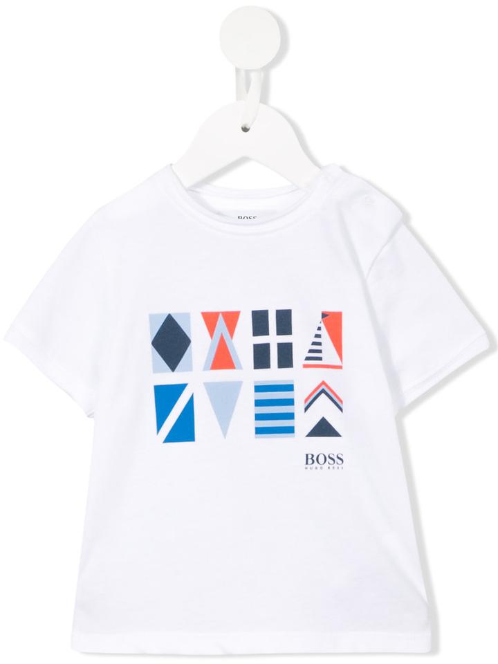 Boss Kids - Printed T-shirt - Kids - Cotton - 36 Mth, White