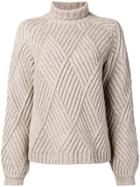 Victoria Victoria Beckham Diamond Knit Jumper - Neutrals