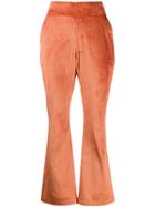 Aalto Corduroy Flared Trousers - Orange