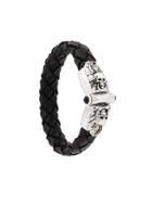 Elf Craft Skull Leatherbracelet - Black