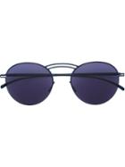 Mykita Mykita X Maison Margiela 'mmesse011' Sunglasses, Adult Unisex, Blue, Stainless Steel